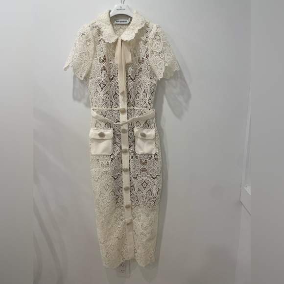 Self-Portrait White Lace Dress - Picture 3 of 5